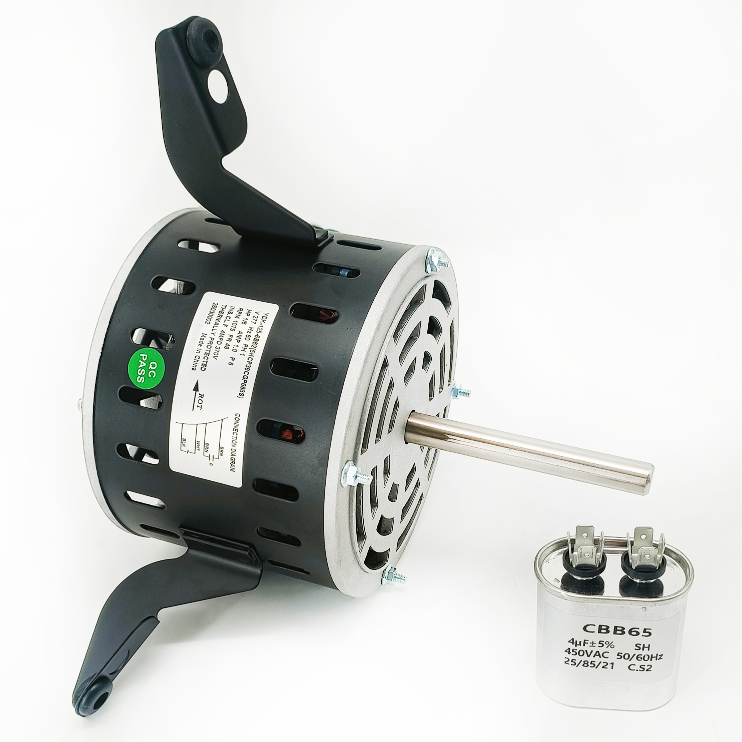 48 Frame Blower Motor - 1/6HP 277V 60HZ 1075RPM-5KCP39CGP686S Replacement Motor- Trustec Motor YDK-125-6B62(5KCP39CGP686S) (3)