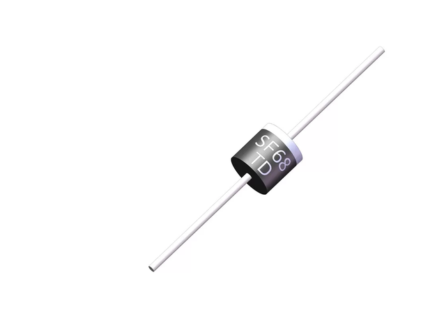 Axial Plastic Silicon Super Fast Recovery Rectifier Diode SF68 6A 600V R-6