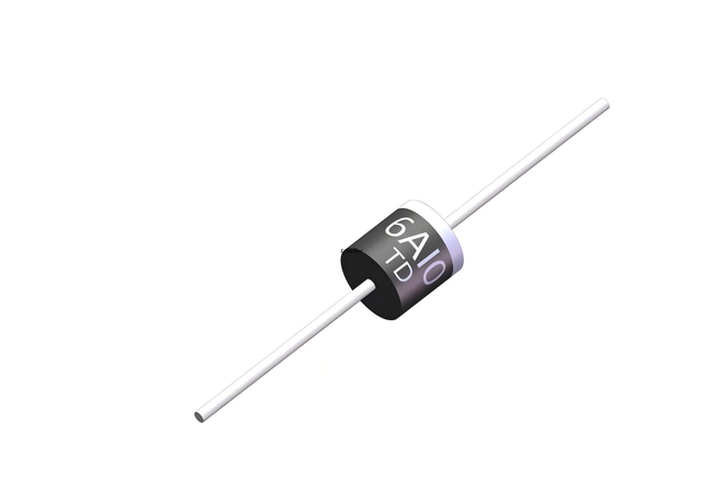 6A05 6A1 6A2 6A4 6A8 6A10 axial diode R-6 50V-1000V 6A silicon rectifiers