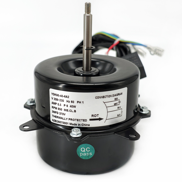 Condenser Fan Motor - 40W 208-230V 60HZ 850RPM 6P CW-LE Class B